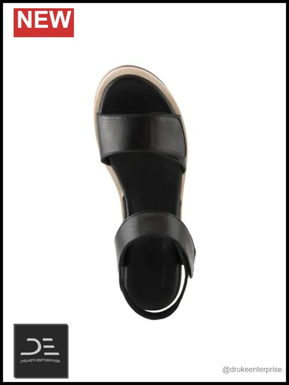 Leather Platform Sandals Cushioned Footbed Adjustable Strap Wedge Heel Comfort